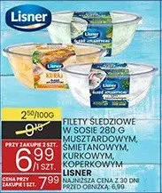 Filety śledziowe w sosie, 2 opakowania promocja w Wafelek