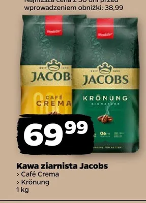 Kawa ziarnista Jacobs Café Crema promocja w Netto