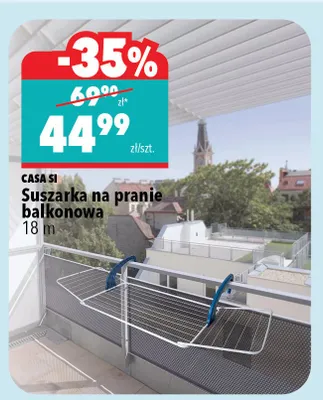 Suszarka na pranie balkonowa 18 m promocja w Biedronka Home