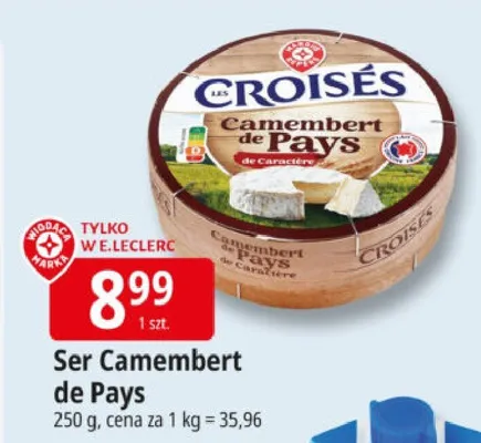 Ser Camembert de Pays promocja w Leclerc