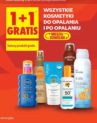Kosmetyki do opalania i po opalaniu promocja w Biedronka