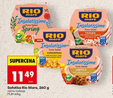 Sałatka Rio Mare Insalatissime Spring 260g promocja w Biedronka