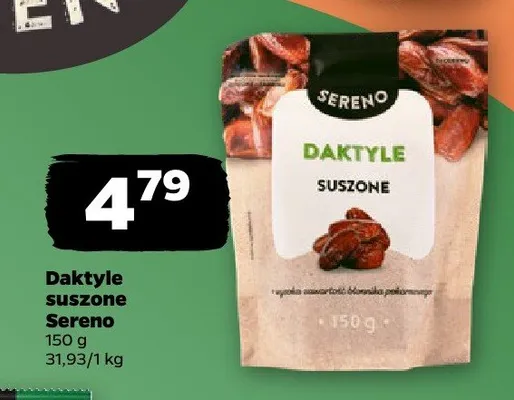 Daktyle suszone Sereno promocja w Netto
