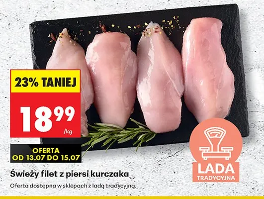 Świeży filet z piersi kurczaka promocja w Biedronka