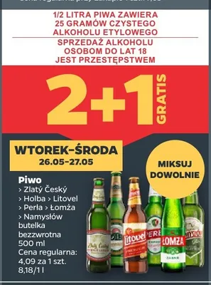 Piwo Holba butelka bezzwrotna promocja w Netto