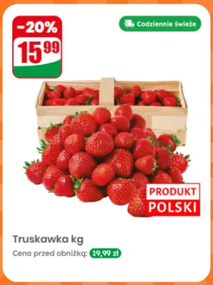 Truskawka polska promocja w Dino