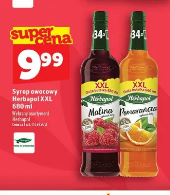 Syrop owocowy Herbapol XXL promocja w TOPAZ