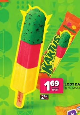 Lody Kaktus Nestlé cytryna-truskawka promocja w Stokrotka