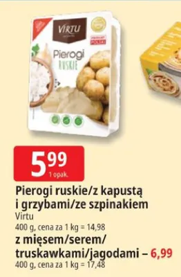 Pierogi ruskie Virtu promocja w Leclerc