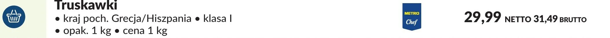 Truskawki promocja w Makro