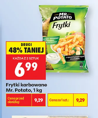 Frytki karbowane Mr. Potato promocja w Biedronka