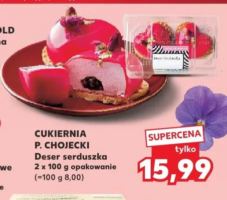 Deser serduszka Cukiernia P. Chojecki promocja w Kaufland