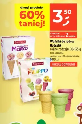 Wafelki do lodów Gotszlik Marco promocja w Dealz