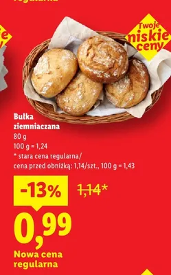 Bułka ziemniaczana jasna promocja w Lidl