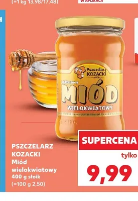 Miód wielokwiatowy Pszczelarz Kozacki promocja w Kaufland