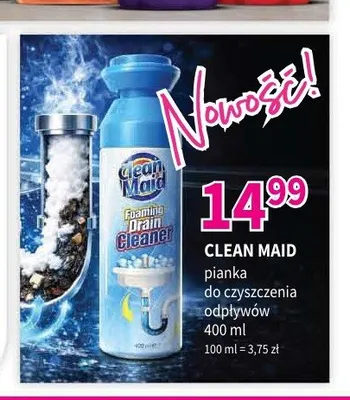 Pianka do czyszczenia odpływów Clean Maid promocja w Drogerie Polskie