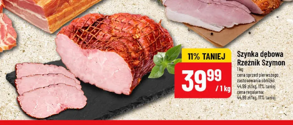 Szynka dębowa Rzeźnik Szymon promocja w POLOmarket