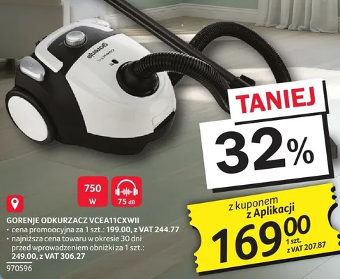 Odkurzacz VCEA11CXWII promocja w Selgros