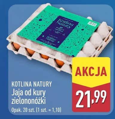 Jaja od kury zielononóżki Kotlina Natury promocja w Aldi