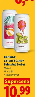 Piwo Cztery Ściany Palma promocja w Lidl