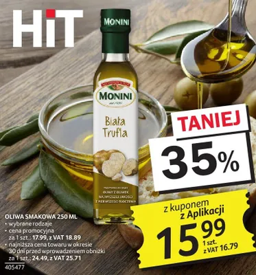 Olej Monini Biała Trufla 250 ml promocja w Selgros