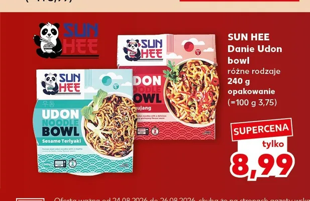Danie Udon bowl Sesame Teriyaki Sun Hee promocja w Kaufland