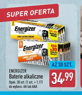 Baterie alkaliczne Aaa Energizer promocja w Aldi