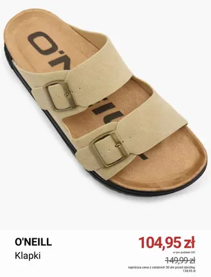 Klapki O'Neill promocja w Deichmann