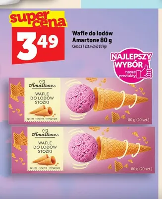 Wafle do lodów Amartone promocja w TOPAZ
