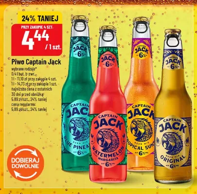 Piwo Captain Jack Watermelon Margarita promocja w POLOmarket