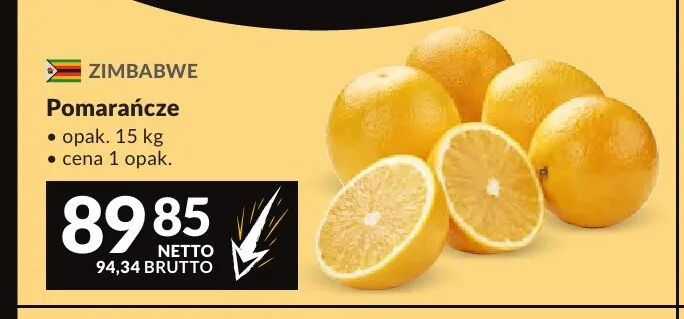 Pomarańcze promocja w Makro