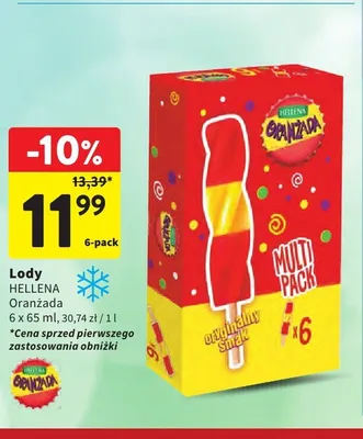 Lody Hellena Oranżada 6-pak promocja w Intermarche