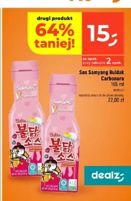 Sos Samyang Buldak Carbonara promocja w Dealz