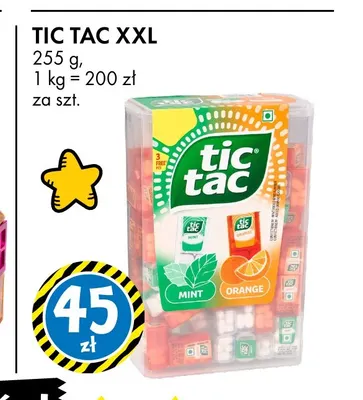 Drażetki Tic Tac XXL promocja w Tedi
