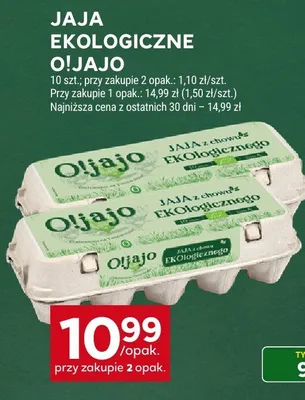 Jaja ekologiczne Oljajo promocja w Stokrotka