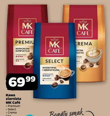 Kawa ziarnista Premium, Select, Crema promocja w Netto