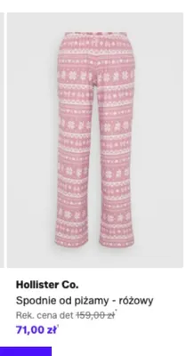 Spodnie od piżamy Hollister Co. różowy promocja w Lounge by Zalando