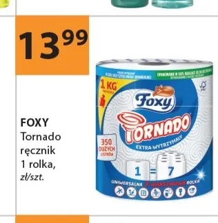 Ręcznik papierowy Tornado Foxy promocja w Drogerie Laboo