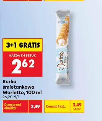 Lody na patyku Marletto Triple Joy Raspberry promocja w Biedronka