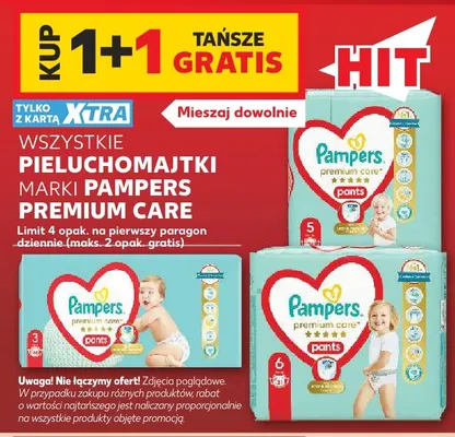 Pieluchomajtki Pampers Premium Care promocja w Kaufland