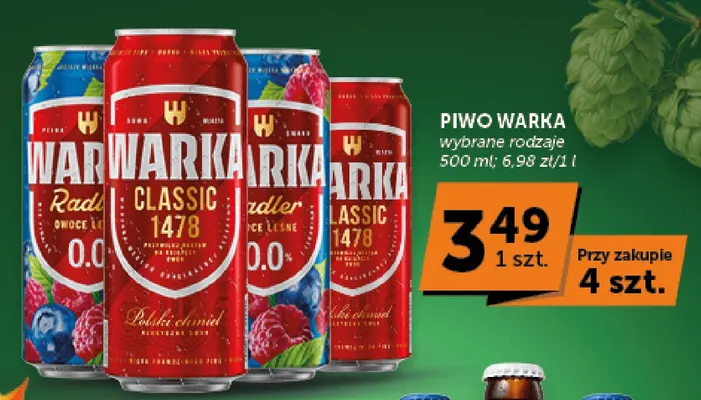 Piwo Warka Classic promocja w Groszek
