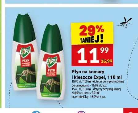 Płyn na komary i kleszcze Expel promocja w Twój Market