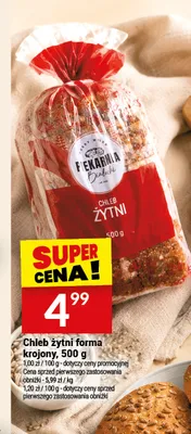 Chleb żytni forma krojony Białecki promocja w Twój Market