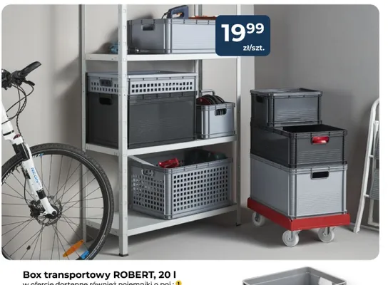 Box transportowy ROBERT, 20 l promocja w PSB Mrówka