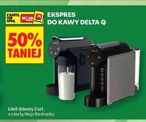 Ekspres do kawy Delta Q promocja w Biedronka