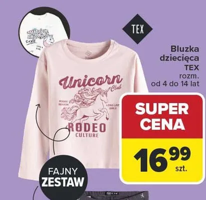 Bluzka dziecięca TEX promocja w Carrefour