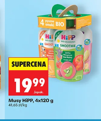 Musy HiPP BIO 4-pak promocja w Biedronka