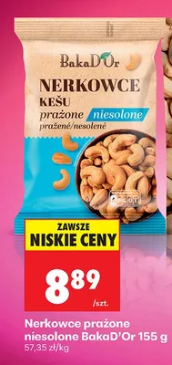 Nerkowce prażone niesolone BakaD'Or promocja w Biedronka