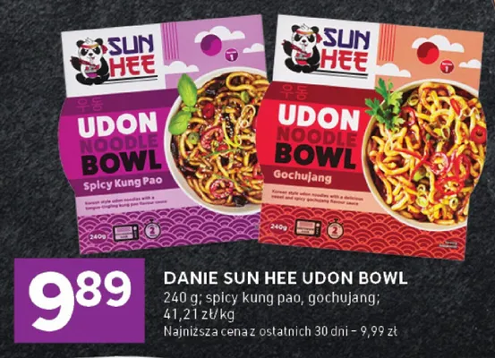 Danie udon bowl spicy kung pao, gochujang promocja w Stokrotka