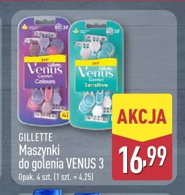 Maszynki do golenia Gillette Venus 3 Comfort Sensitive promocja w Aldi